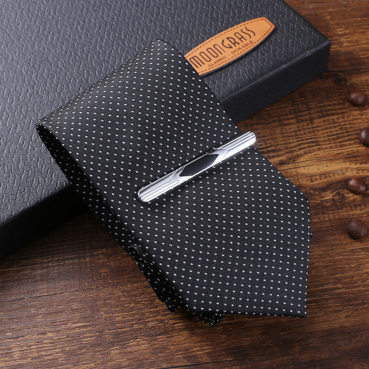 LUXURY MEN'S GIFT SET WITH WATCH, BELT , WALLET ,TIE & CUFFLINKS - PERFECT FOR BIRTHDAY OR FATHER'S DAY