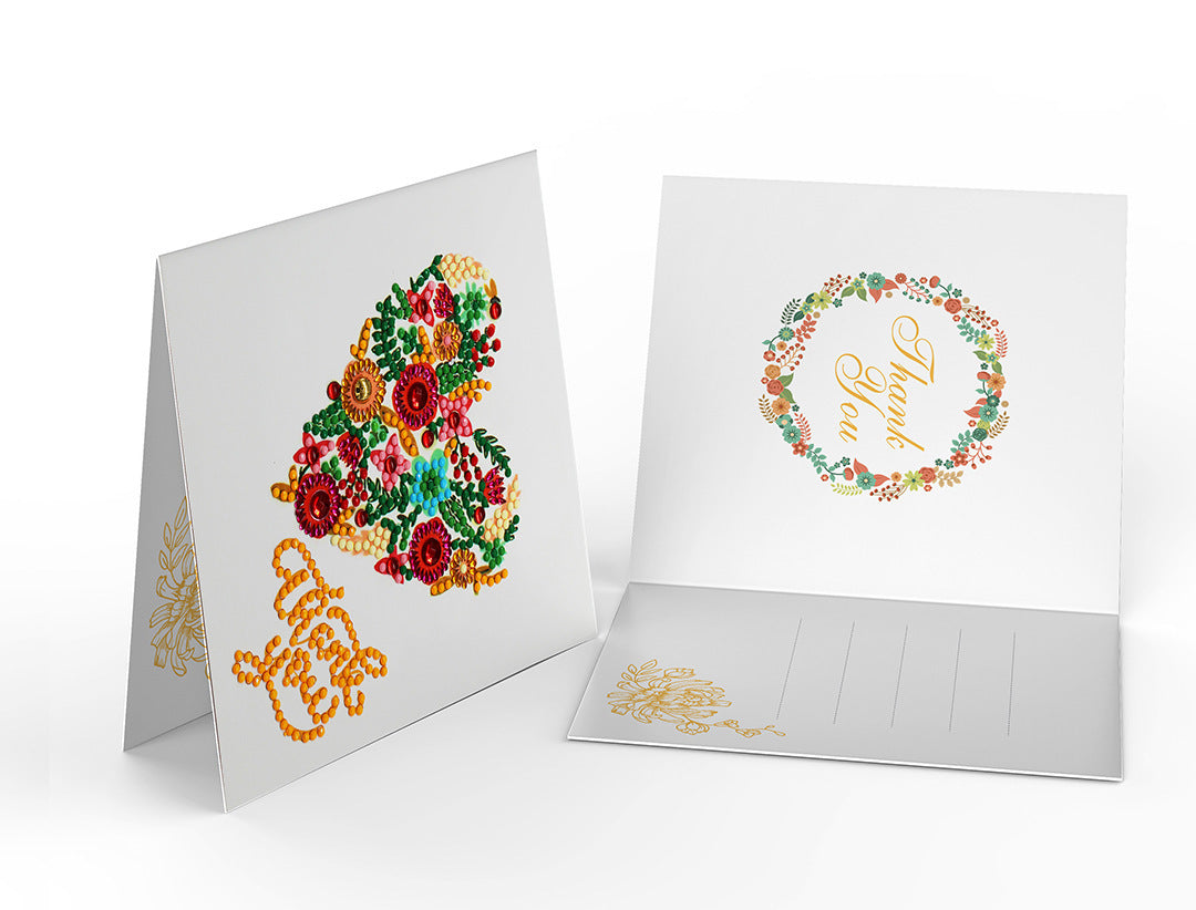 Birthday Card Thank You Card DIY Dot Diamond Blessing Card 5D Diamond Painting