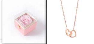 Personalized Double Heart Forever Personalized Name Necklace- CUSTOM gift for her / couple , mother, or best Friend jewelry