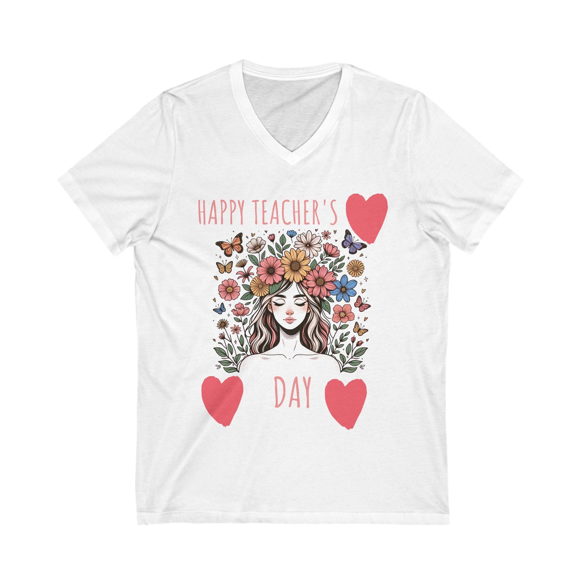 Copy of Inspiring Teacher V-Neck Tee, Motivational Shirt for Educators, Great Gift for Teachers, Teacher Appreciation Day, Education Enthusiast