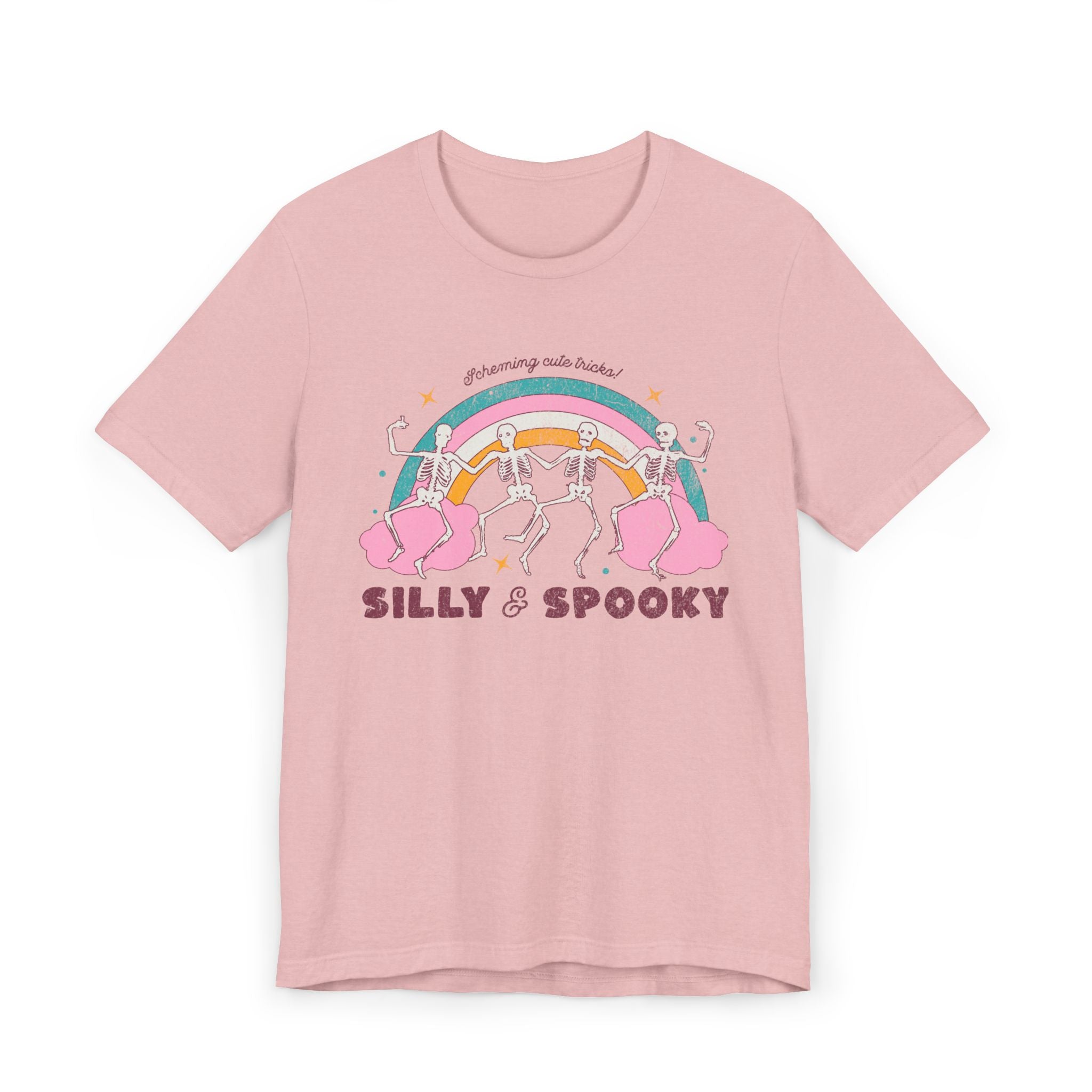 Silly & Spooky Unisex Jersey T-Shirt, Fun Halloween Tee, October Fest Shirt, Casual Spooky Wear, Halloween Party Attire, Unique Graphic Tee
