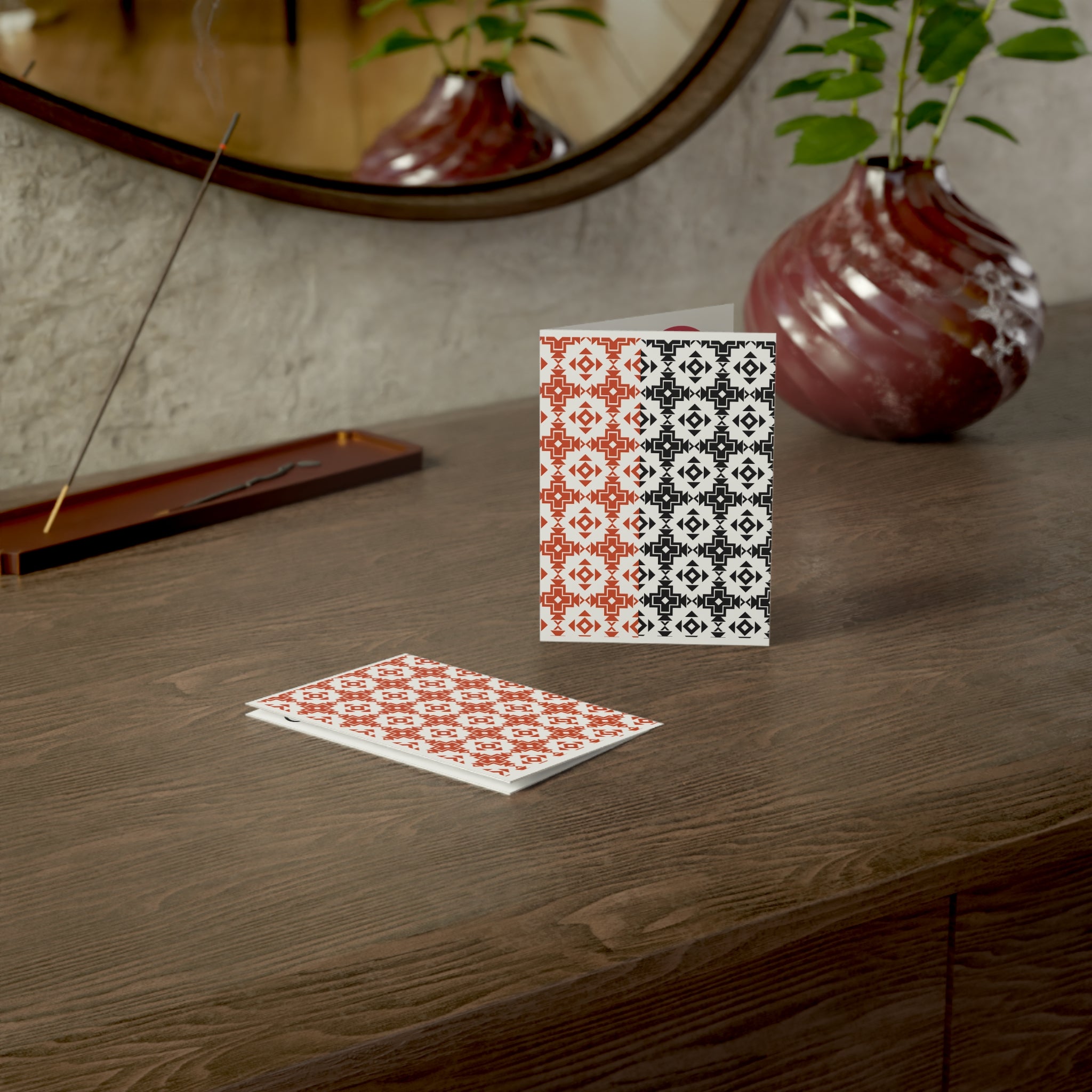 Greeting Cards with Get Well Soon Message - Sets of 1, 10, 30, or 50 WIith beautiful Unique Motif design with love message inside