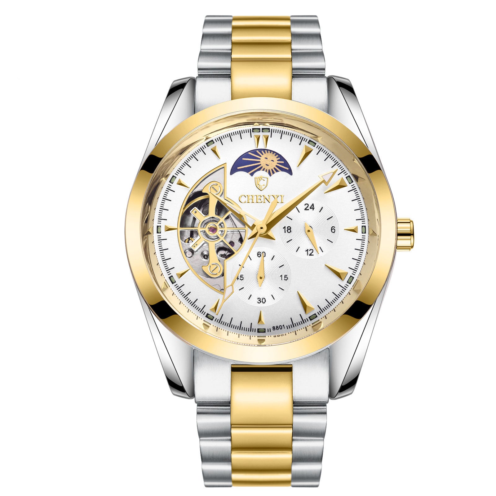 Men’s Luxury Stainless Steel Waterproof Quartz Watch/ JiJalMaa