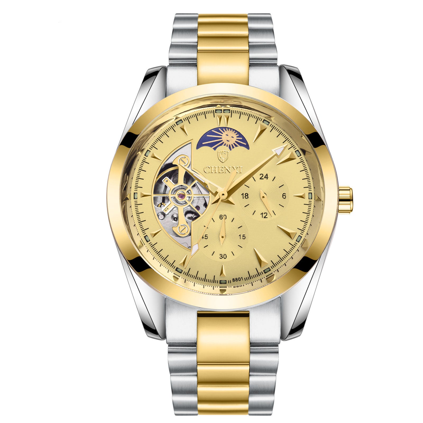 Men’s Luxury Stainless Steel Waterproof Quartz Watch/ JiJalMaa