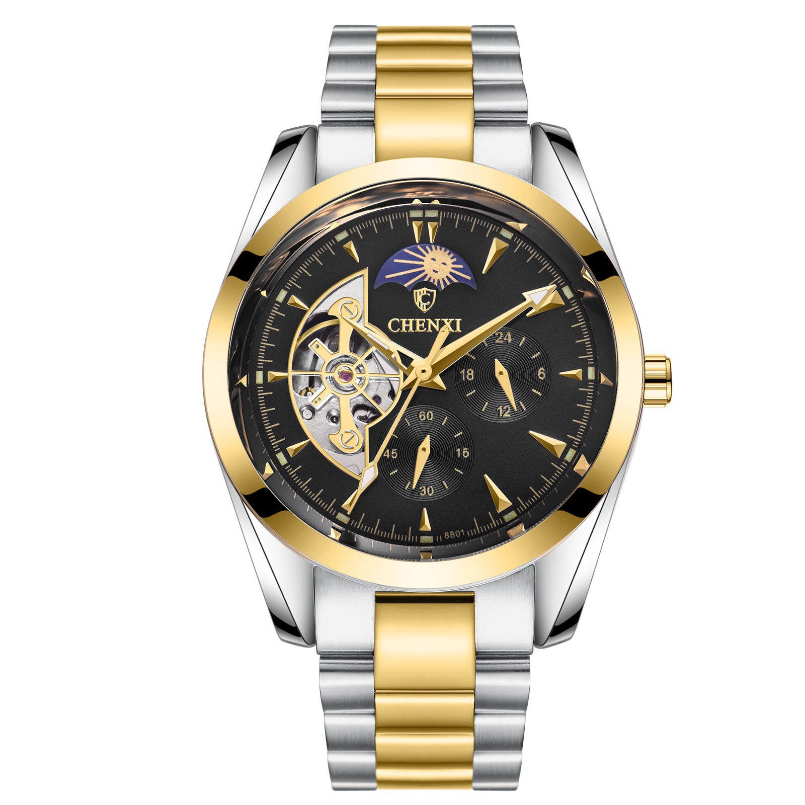 Men’s Luxury Stainless Steel Waterproof Quartz Watch/ JiJalMaa