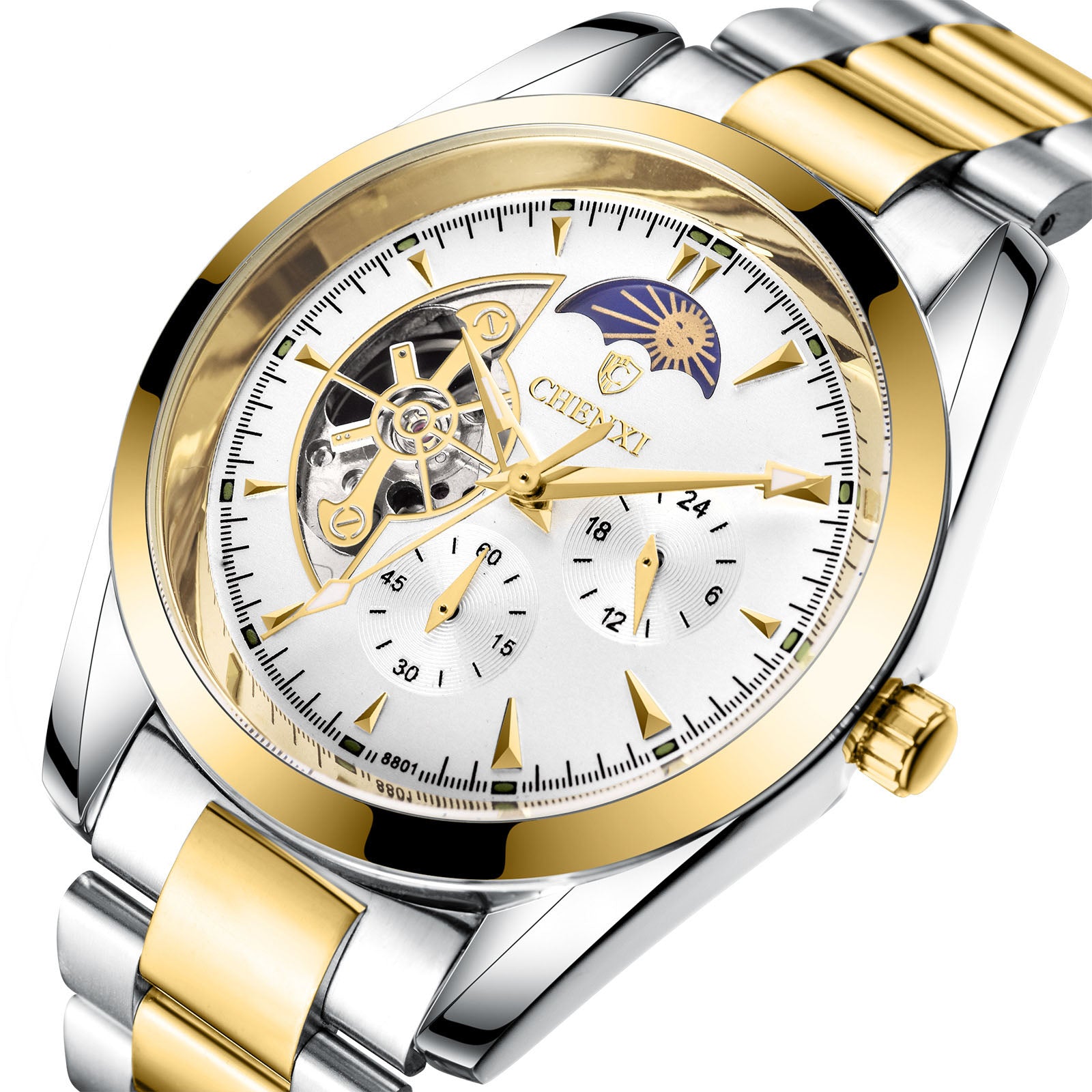 Men’s Luxury Stainless Steel Waterproof Quartz Watch/ JiJalMaa