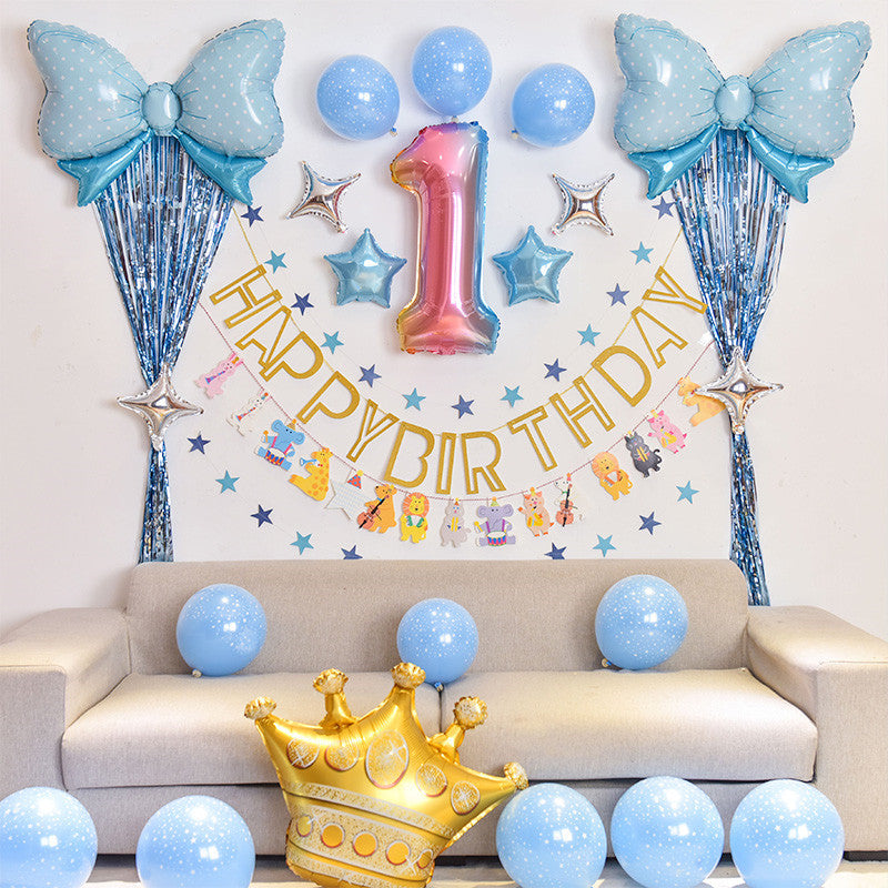 Happy Birthday Balloon Decoration Set – Party Supplies for Kids & Adults