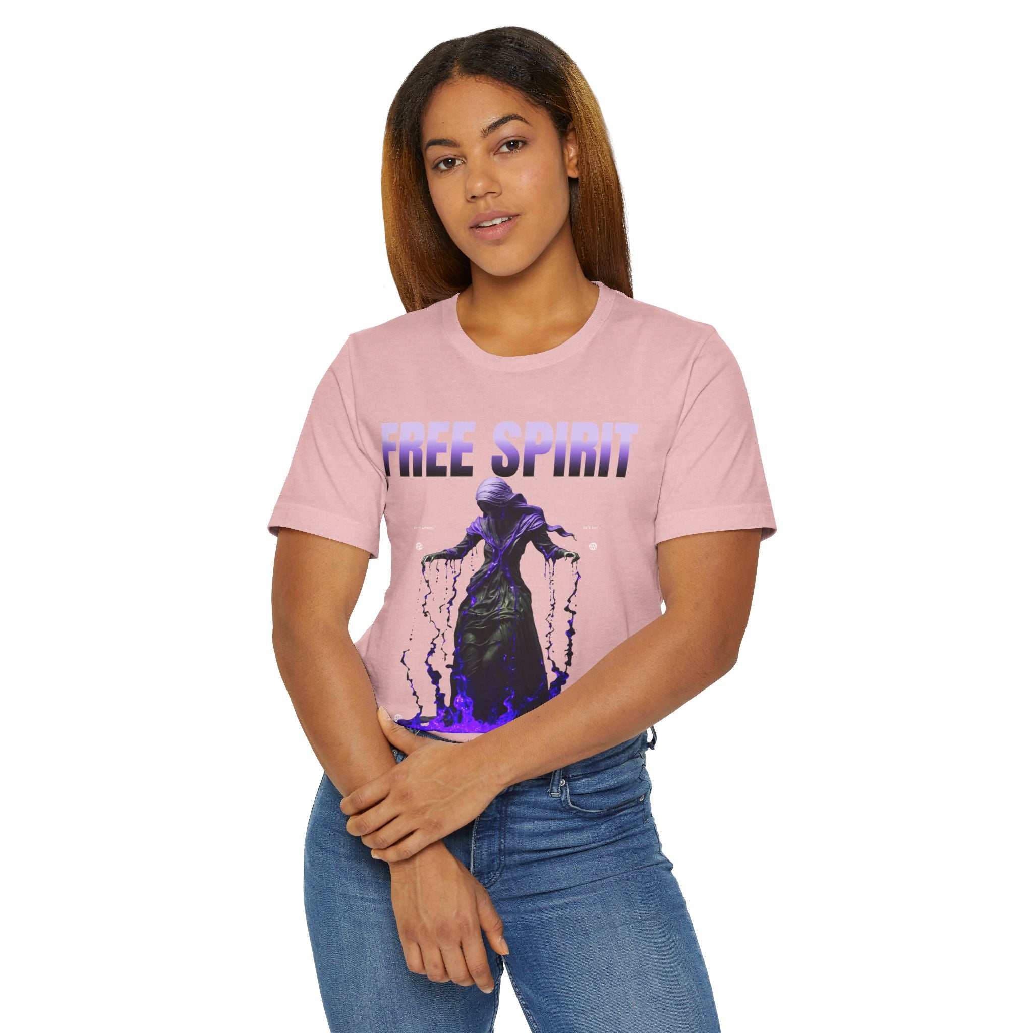 Halloween Free Spirit Boho T-Shirt, Spiritual Festival Wear, Unisex Jersey Tee, Gift for Men and Women, Halloween Shirt