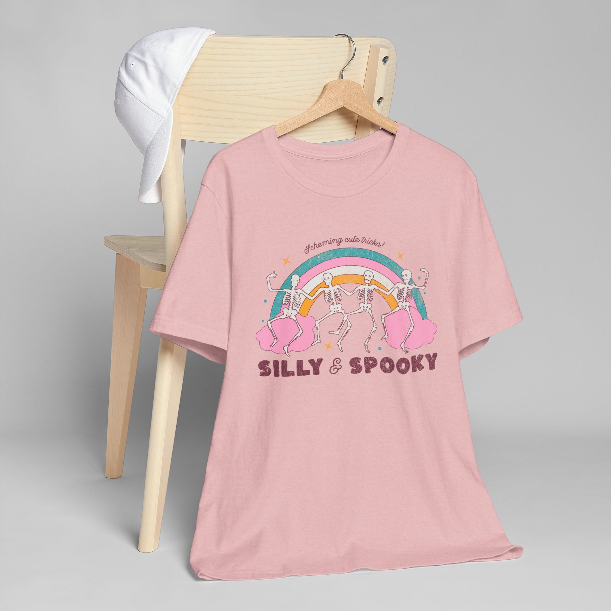 Silly & Spooky Unisex Jersey T-Shirt, Fun Halloween Tee, October Fest Shirt, Casual Spooky Wear, Halloween Party Attire, Unique Graphic Tee