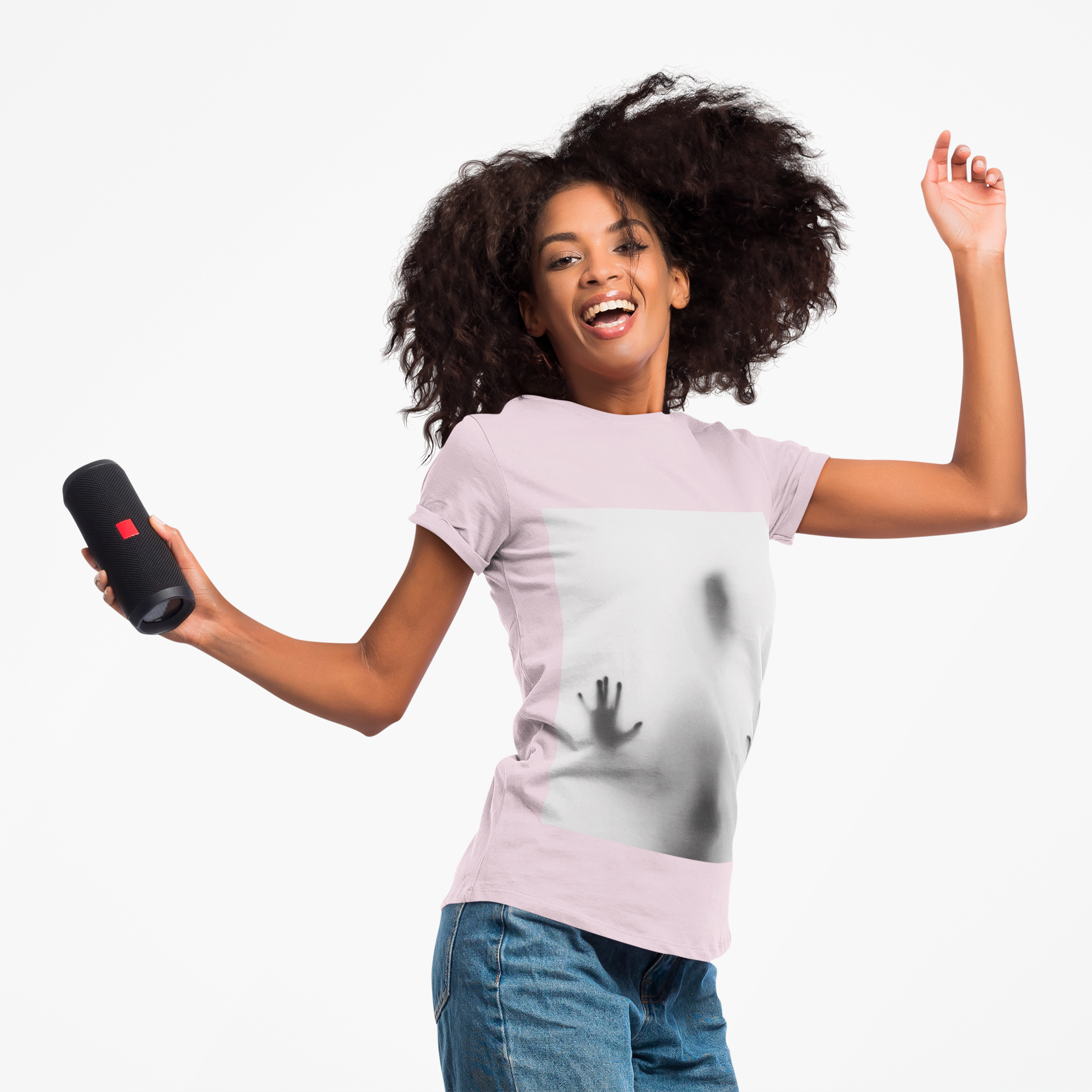 Eerie Vibes Crewneck Sweatshirt - Unisex Ghostly Design Apparel for Halloween