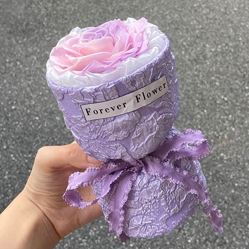 Classic Style Flowerpot Rose Friendship Day Gift