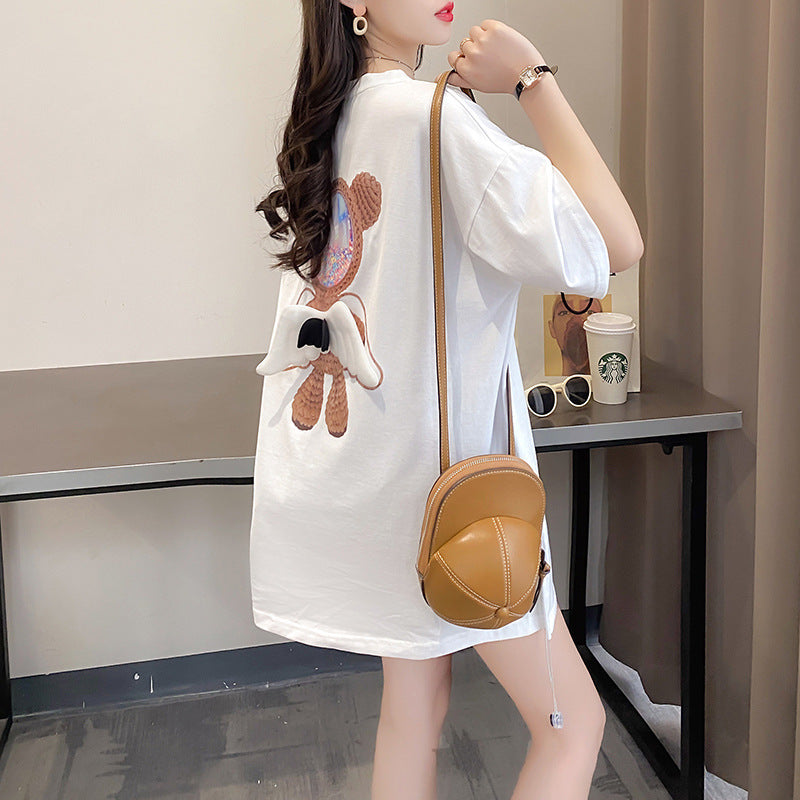 Night Market Women's Short-sleeved T-shirt With Wings