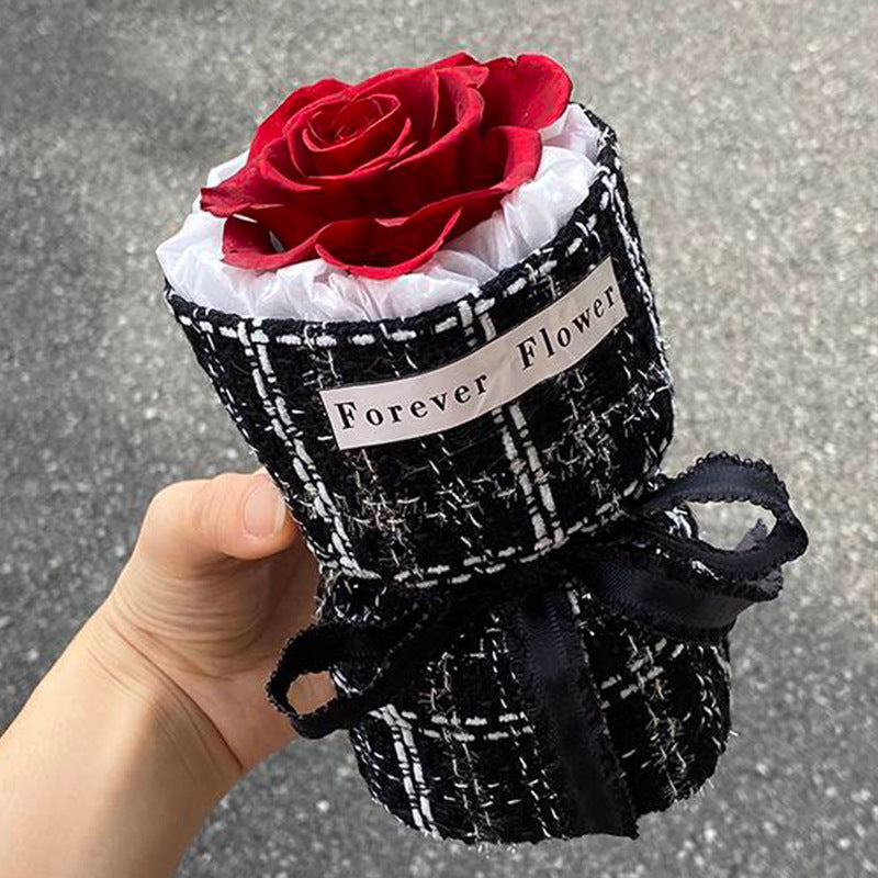 Classic Style Flowerpot Rose Friendship Day Gift