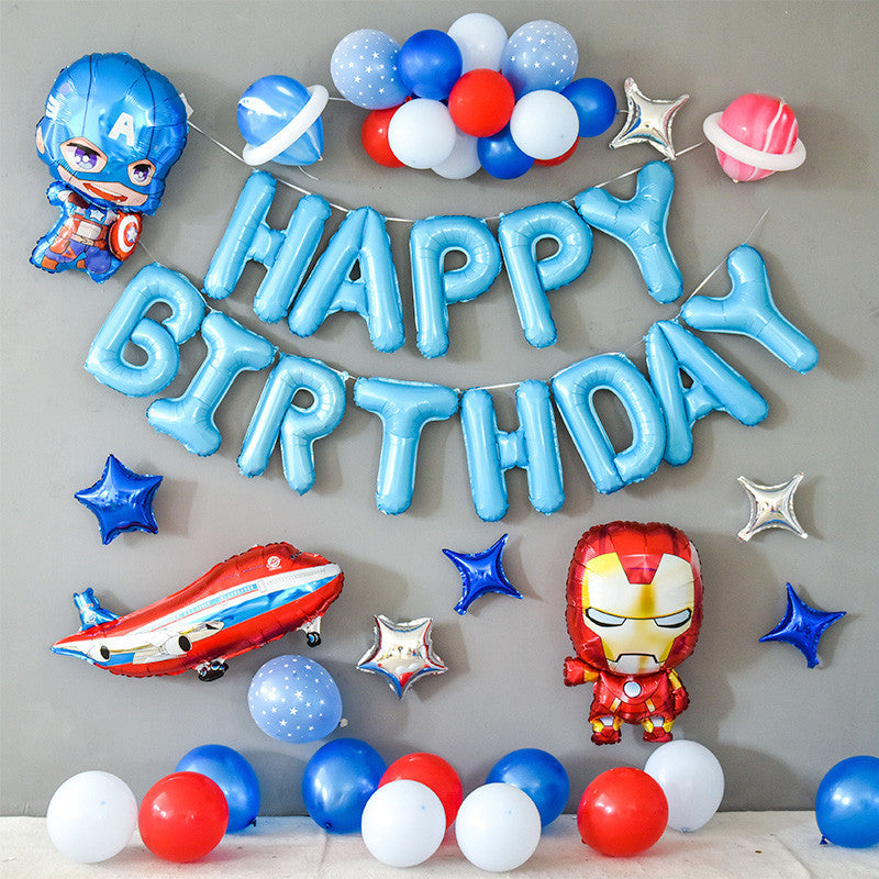 Happy Birthday Balloon Decoration Set – Party Supplies for Kids & Adults