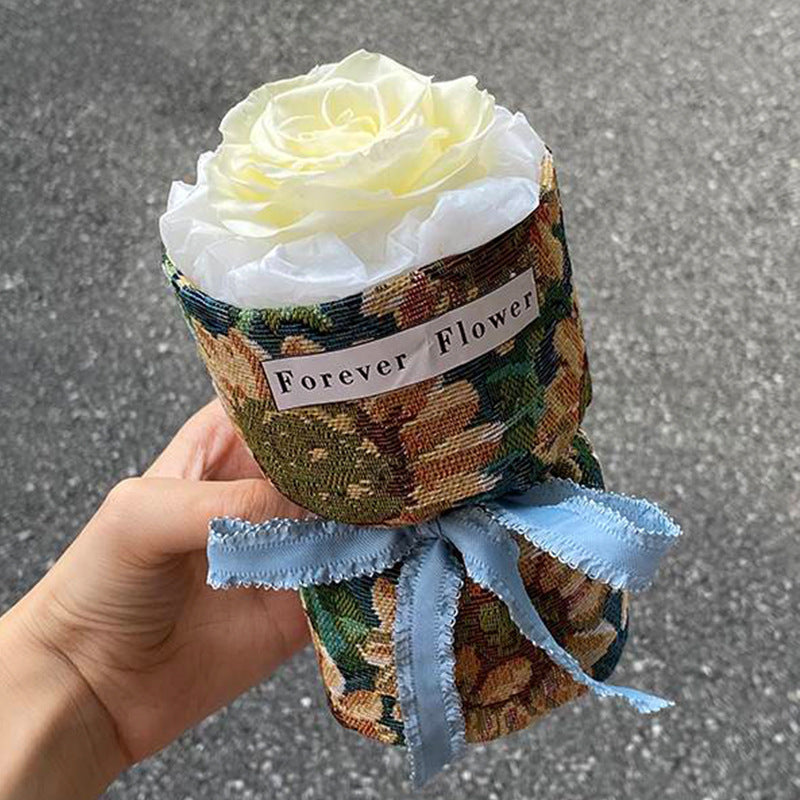 Classic Style Flowerpot Rose Friendship Day Gift