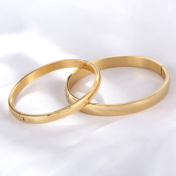 Stainless Steel Couple Bracelet Set – His & Hers Matching Gift