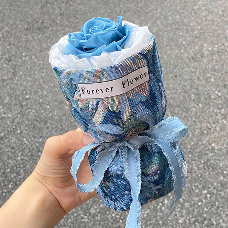 Classic Style Flowerpot Rose Friendship Day Gift