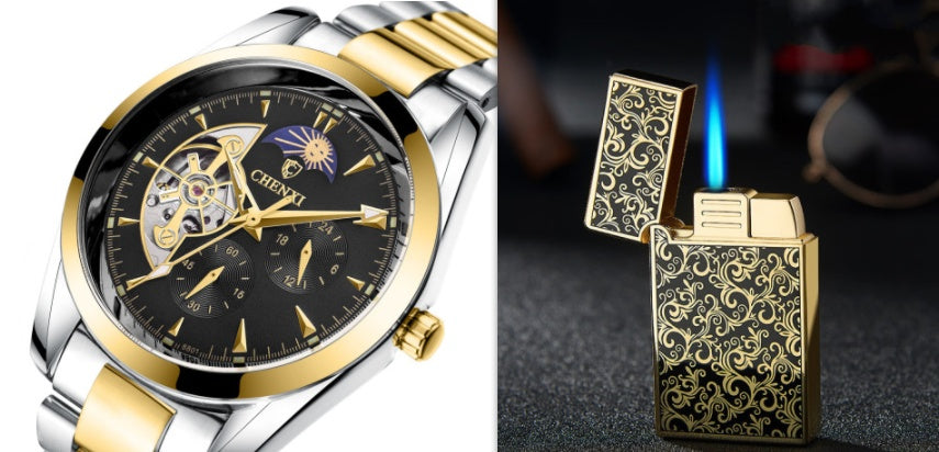 Men’s Luxury Stainless Steel Waterproof Quartz Watch/ JiJalMaa