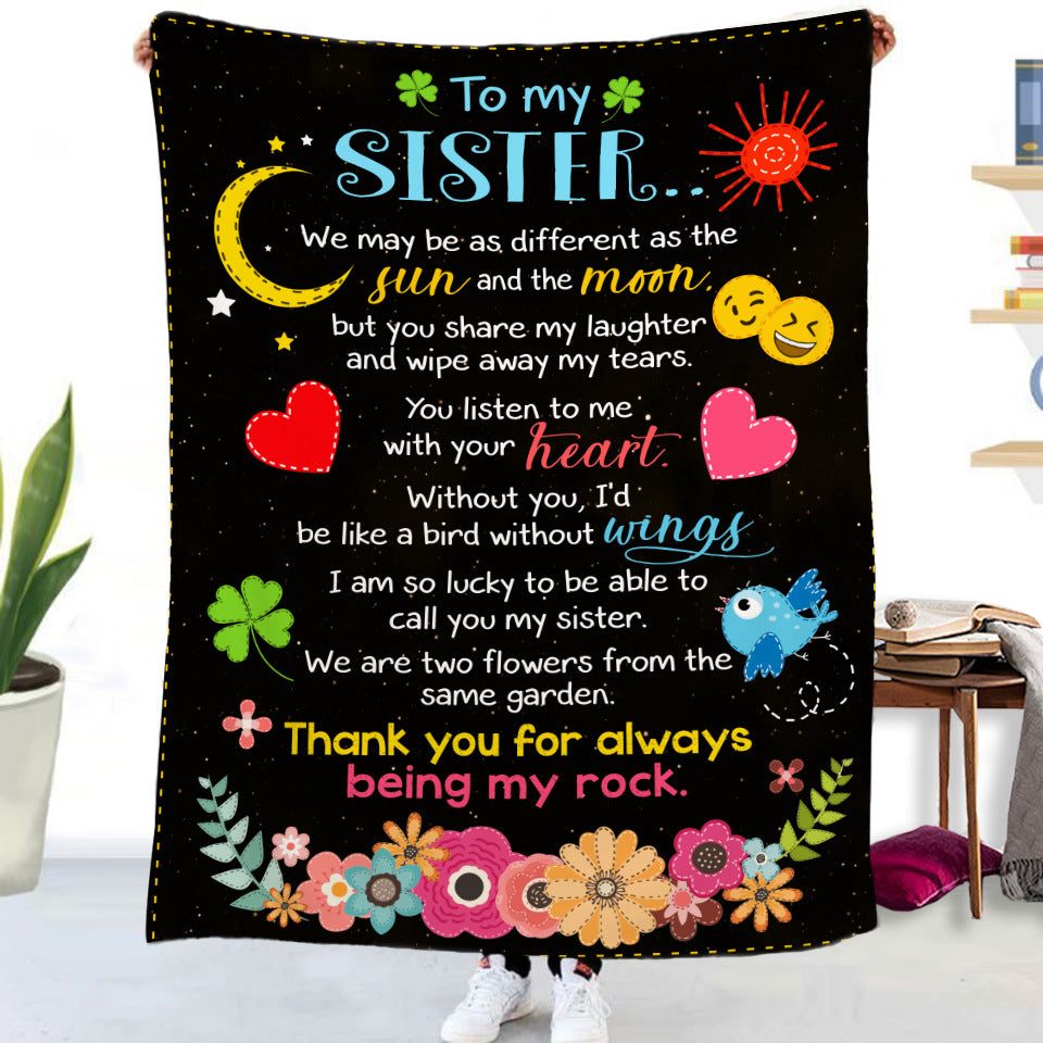 Double-sided Flannel Blankets Air Conditioner for sisters , friends