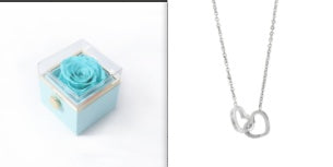 Personalized Double Heart Forever Personalized Name Necklace- CUSTOM gift for her / couple , mother, or best Friend jewelry