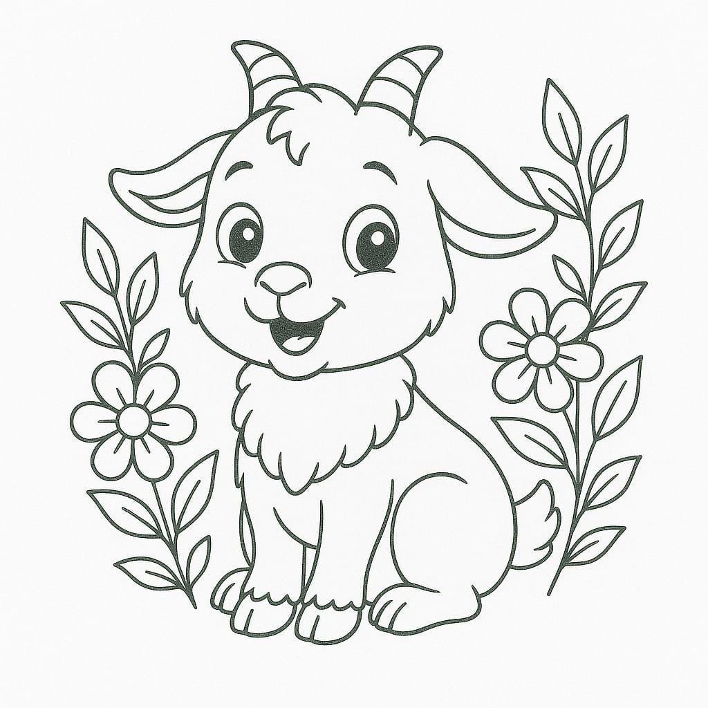 Happy Tails & chirpy Wings - 80 pages printable Animal coloring Book for kids/ Cute smiling Animals and birds /instant download PDF