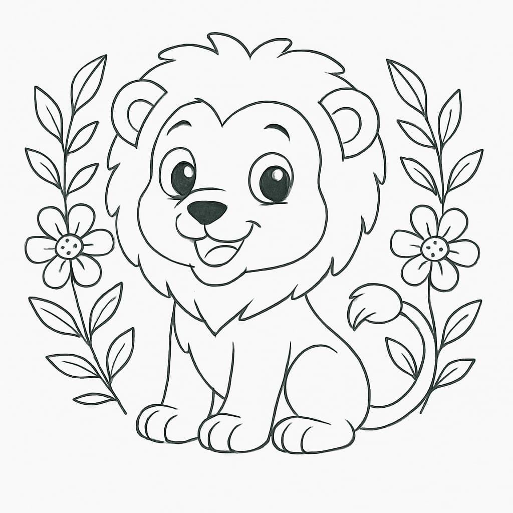 Happy Tails & chirpy Wings - 80 pages printable Animal coloring Book for kids/ Cute smiling Animals and birds /instant download PDF