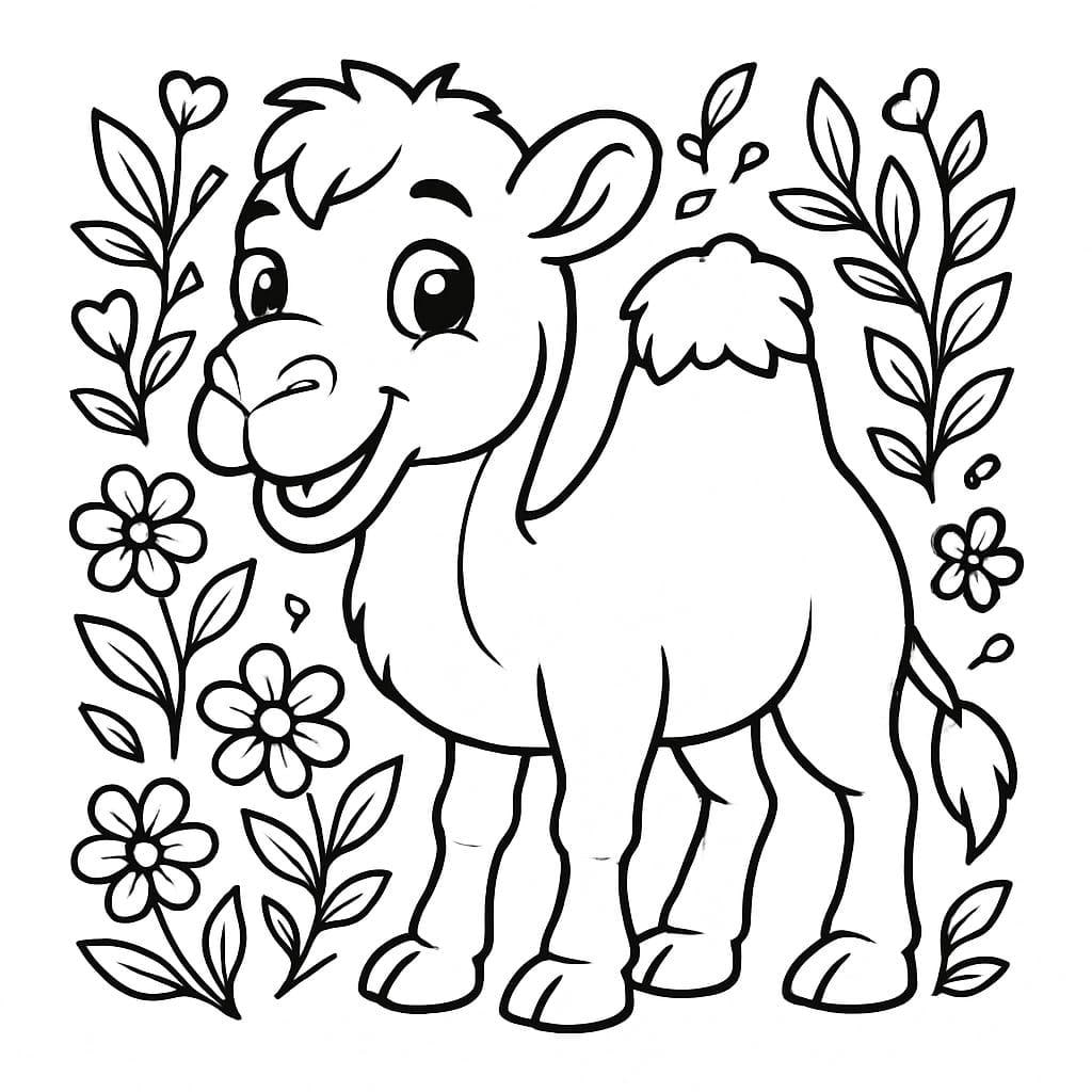 Happy Tails & chirpy Wings - 80 pages printable Animal coloring Book for kids/ Cute smiling Animals and birds /instant download PDF